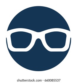 summer sunglasses isolated icon