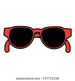 summer sunglasses isolated icon
