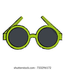 summer sunglasses isolated icon