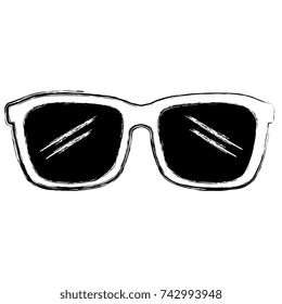 summer sunglasses isolated icon