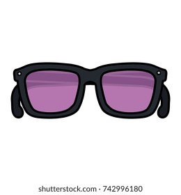 summer sunglasses isolated icon