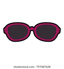 summer sunglasses isolated icon