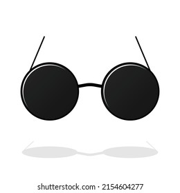 Gafas de sol de verano aisladas en blanco. Dibujo vectorial Ilustración