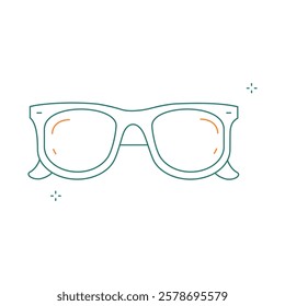 Summer Sunglasses Vector Illustration Icon Design