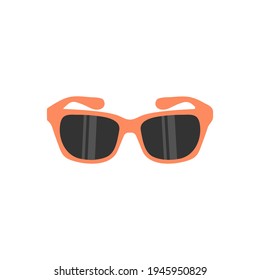 Summer Sunglasses. Vector illustration isolated on white background.