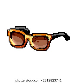 gafas de sol de verano mujeres de juego de píxel de arte vector retro. mujeres con gafas de sol de verano. ilustración vintage antigua