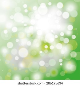 Summer sunlight bokeh background. Eps 10 vector file.