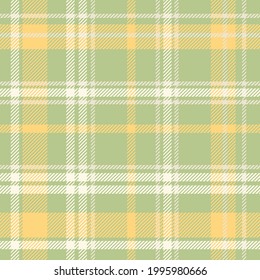 Summer sunny day plaid tartan textile vector seamless repeat pattern.