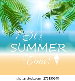 Summer Sunny Natural Background Vector Illustration EPS10