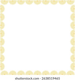 Summer sunrise frame. Sunny morning template. Frame with empty space for your text