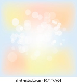 Summer sunrise or sunset background. Vector design for print or web.