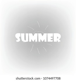 Summer sunrise or sunset background. Vector design for print or web.