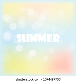 Summer sunrise or sunset background. Vector design for print or web.