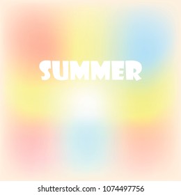 Summer sunrise or sunset background. Vector design for print or web.