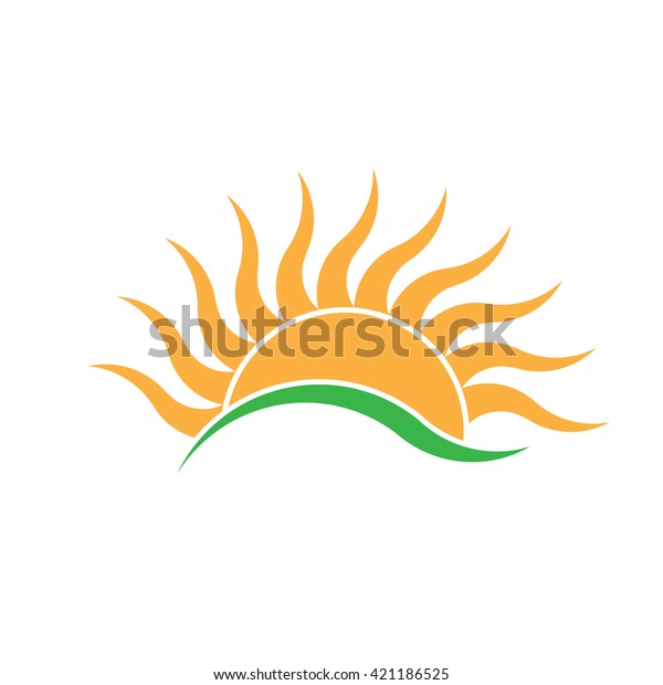 Summer Sunrise Wave Rays Logo Vector 스톡 벡터(로열티 프리) 421186525 | Shutterstock