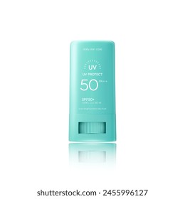 Summer sunscreen for skin protection,realistic cosmetic bottle mock up.