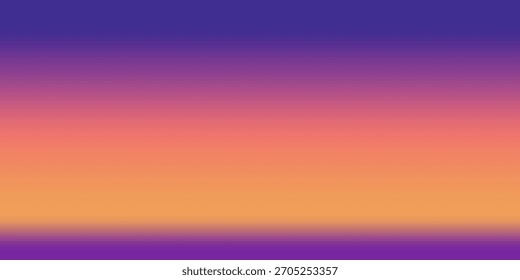 Fondo de la puesta del sol del verano. Ilustración vectorial.