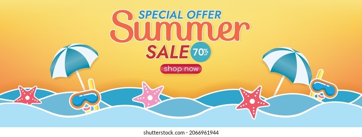 summer sunset beach background beach objects