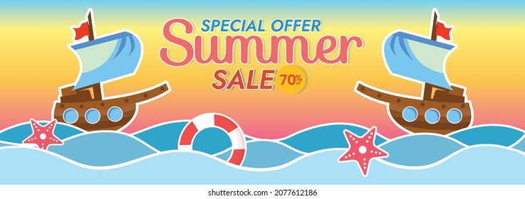 summer sunset beach background beach objects