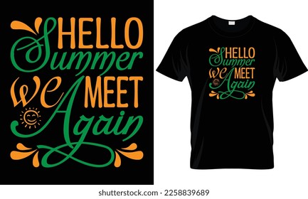 Diseño de camisetas vectoriales de verano con silueta de palmeras y frase "vibraciones de verano". Se puede usar para camisas oscuras y ligeras.