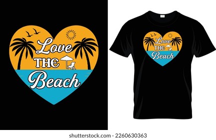 Diseño de camisetas vectoriales de verano con silueta de palmeras y frase "vibraciones de verano". Se puede usar para camisas oscuras y ligeras.