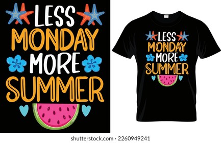 Diseño de camisetas vectoriales de verano con silueta de palmeras y frase "vibraciones de verano". Se puede usar para camisas oscuras y ligeras.