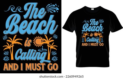 Summer sunset distressed vector t-shirt design with palm trees silhouette and phrase "Summer vibes". Can be used for dark and light shirts.