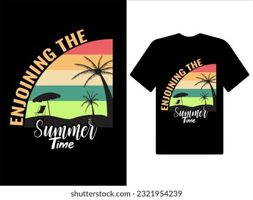 Summer sunset Tshirt Design. graphics, vector t-shirt design, Trendy tee, art,  summer t shirt design,vintage summer, retro vintage, Summer vibes,typography  tshirt design,  