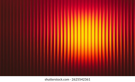 Summer sunset vibrant gradient radiant with fractal glass effect. Endless summer dreams. Golden hour in glowing art. Fiery summer sunset captured in glowing lines. Feel the heat of summer. Vector