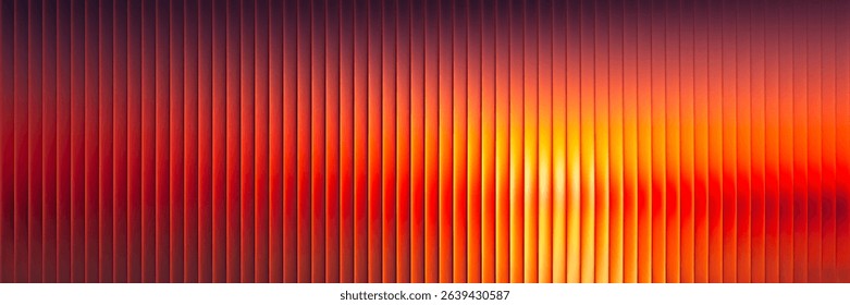 Summer sunset vibrant gradient radiant with fractal glass effect. Endless summer dreams. Golden hour in glowing art. Fiery summer sunset captured in glowing lines. Feel the heat of summer. Vector