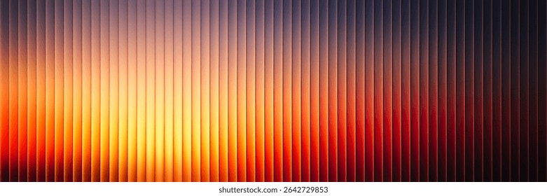 Summer sunset vibrant gradient radiant with fractal glass effect. Endless summer dreams. Golden hour in glowing art. Fiery summer sunset captured in glowing lines. Feel the heat of summer. Vector