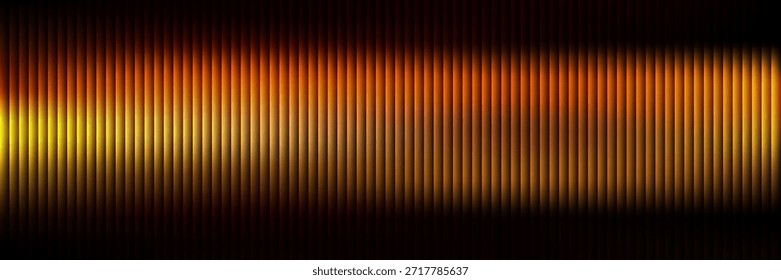 Puesta de sol de verano vibrante gradiente radiante con efecto de vidrio de Fractal. Sueños de verano interminables. Hora dorada en arte brillante. Ardiente puesta de sol de verano capturado en líneas brillantes. Siente el calor del verano. Vector