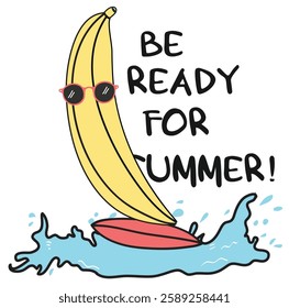 FOR SUMMER SURF BANANA GRAPHİC