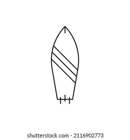 Summer surfboard modern icon vector