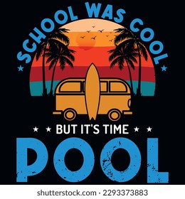 Summer surfing graphics tshirt design vector design 