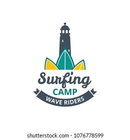 summer surfing logo