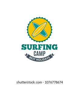 summer surfing logo