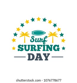 summer surfing logo