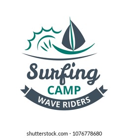 summer surfing logo