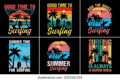 summer surfing t shirt design for adventure lovers