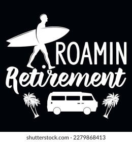 Diseño vectorial de camisetas de surf de verano