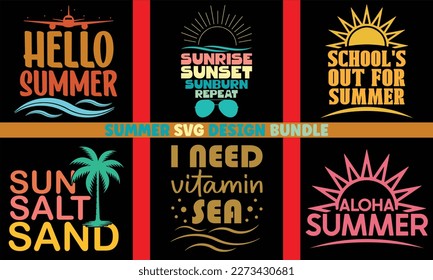 summer SVG design bundle Cut Files,Summer Beach Bundle SVG,Summer Quotes SVG Designs Bundle,Summer Design for Shirts,Hello Summer quotes t shirt designs bundle,Summertime Svg,Quotes about Summer svg