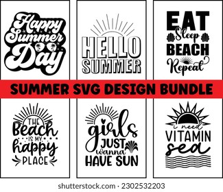 
summer SVG design bundle Cut Files,Summer Beach Bundle SVG,Funny Summer quotes SVG cut files ,Hello Summer quotes t shirt designs bundle, beach cut files svg