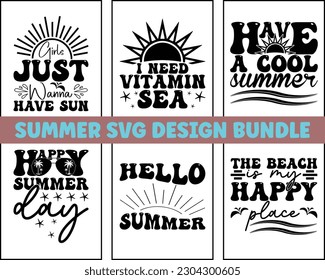 summer SVG design bundle Cut Files,Summer Quotes SVG Designs Bundle,Funny Summer quotes SVG cut files bundle,Hello Summer quotes t shirt designs bundle, beach cut files svg