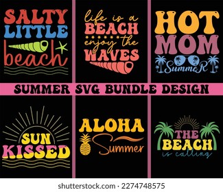 summer SVG design bundle,Summer Beach Bundle SVG,Summer Quotes SVG Designs Bundle,Summer Design for Shirts,Hello Summer quotes t shirt designs bundle, Quotes about Summer, beach cut files svg