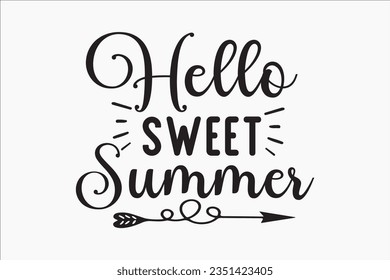 Summer SVG Design, typography, tshirt, sublimation, retro, summer, cute, funny, nature