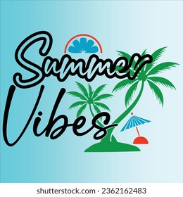 summer svg t shirt design vector