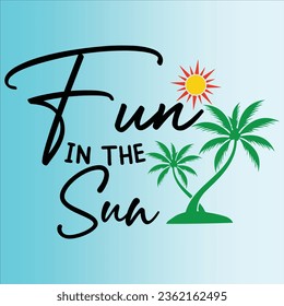 summer svg t shirt design vector