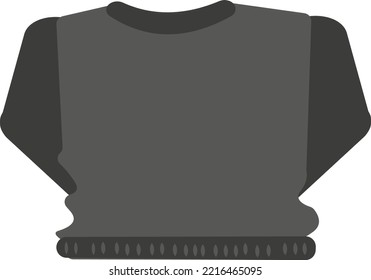 Summer sweater, illustration, vector on a white background.