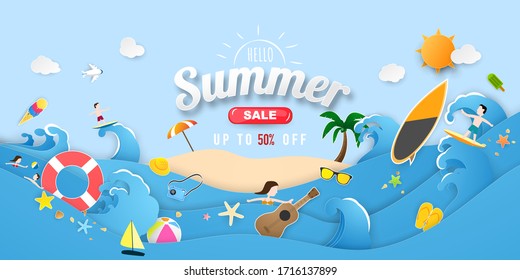 Fondo de bienvenida del anillo de nado de verano. Ilustración del vector de celebración. afiche, ilustración vectorial de banner y diseño de la tarjeta de póster,